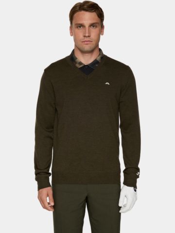 J.Lindeberg  Lymann Knitted Sweater Pullover olive