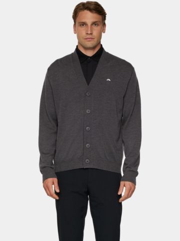 J.Lindeberg  Lucas Knitted Cardigan dark gray