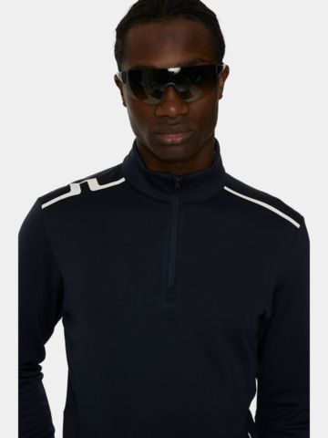 J.Lindeberg  Vinnie Quarter Zip Stretch Midlayer navy