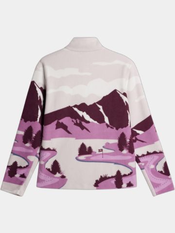 J.Lindeberg  Sammie Pile Jacket Fleecová střední vrstva bobule