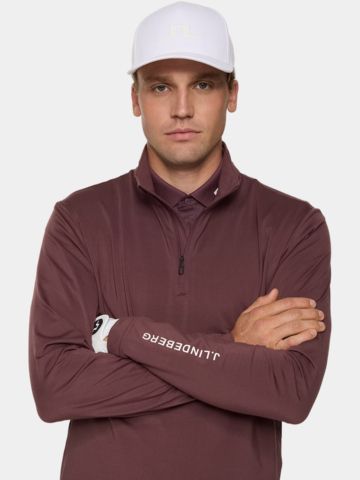 J.Lindeberg  Tour Tech Stretch Midlayer berry