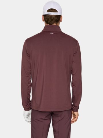 J.Lindeberg  Tour Tech Stretch Midlayer berry