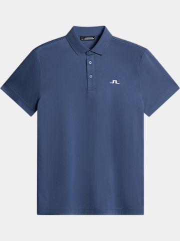 J.Lindeberg  Bridge Halbarm Polo blau