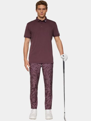 J.Lindeberg Tour Tech polo s krátkým rukávem bobule