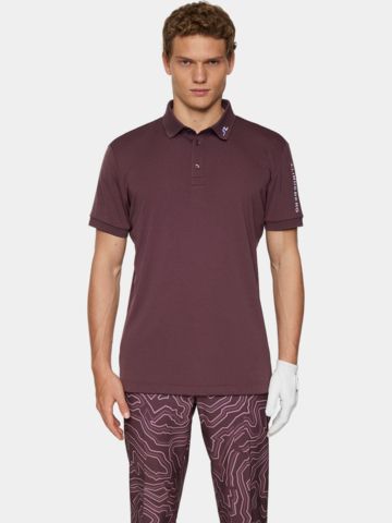 J.Lindeberg Tour Tech polo s krátkým rukávem bobule