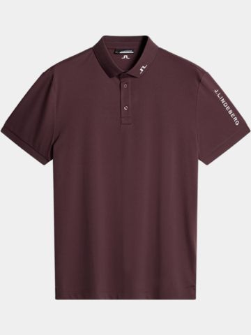 J.Lindeberg Tour Tech polo s krátkým rukávem bobule