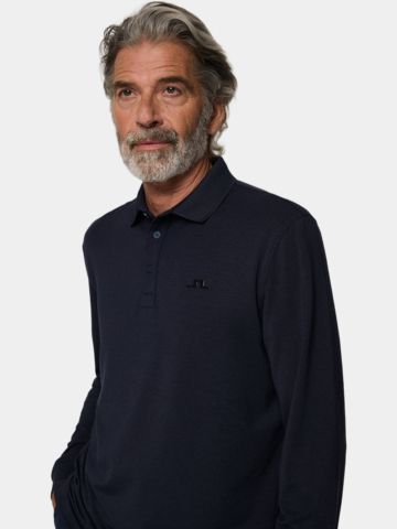 J.Lindeberg  Florian long sleeve polo navy