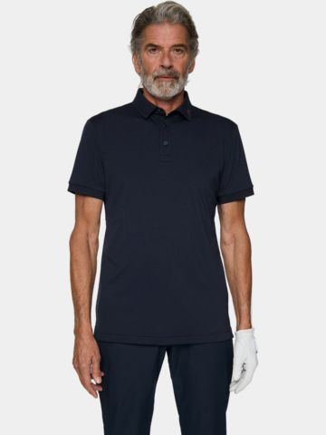 J.Lindeberg  KV Print Half Sleeve Polo navy