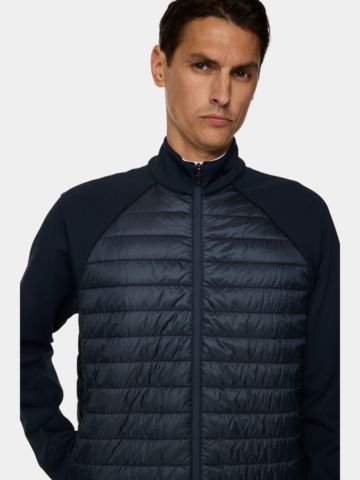 J.Lindeberg Hayden Quilt Hybrid Jacket Stretch Jacke navy