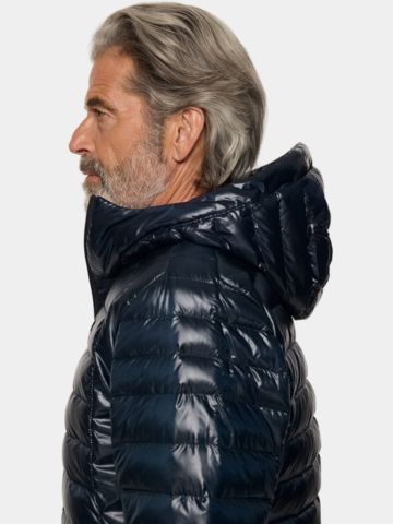 J.Lindeberg  Oden Light Down Hood Daunen Jacke navy