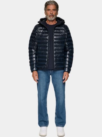 J.Lindeberg  Oden Light Down Hood Daunen Jacke navy