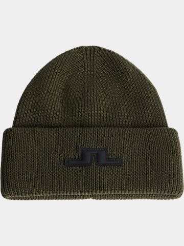 J.Lindeberg Karlos Beanie Mütze oliv