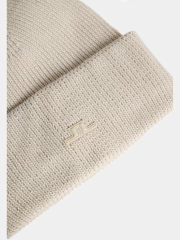 J.Lindeberg  Karlos beanie hat beige