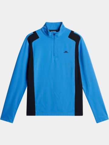 J.Lindeberg  Lukas Quarter Zip Stretch Midlayer hellblau
