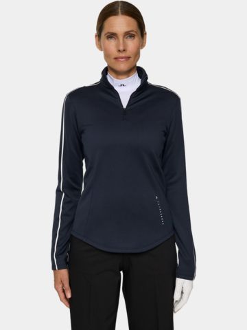 J.Lindeberg  Nefe Quarter Zip Stretch Midlayer navy