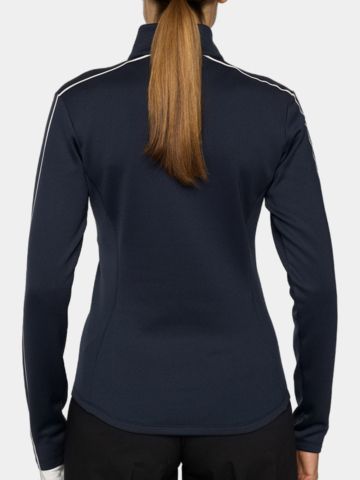 J.Lindeberg Nefe Quarter Zip Stretch Midlayer navy
