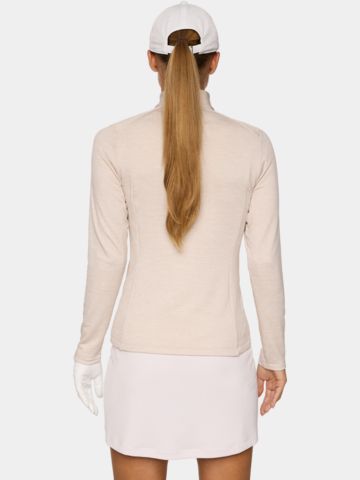 J.Lindeberg  Steffi Quarter Zip Stretch Midlayer beige