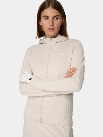 J.Lindeberg  Aerialle Zip Hood Stretch Jacke sand