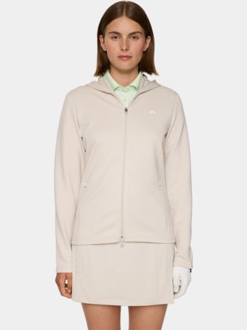 J.Lindeberg  Aerialle Zip Hood Stretch Jacke sand