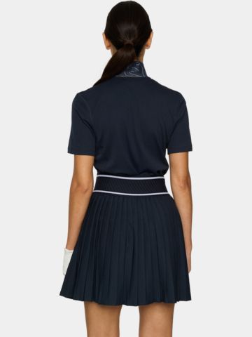 J.Lindeberg  Piper Halbarm Polo navy