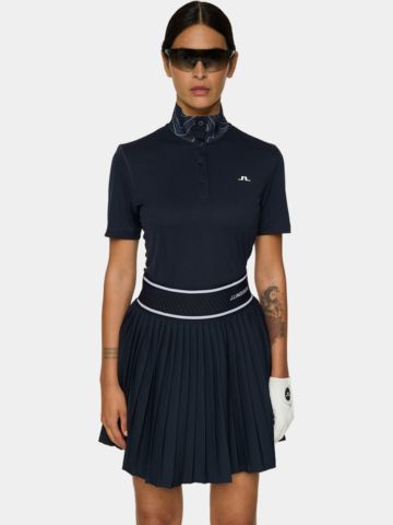 J.Lindeberg  Piper Halbarm Polo navy