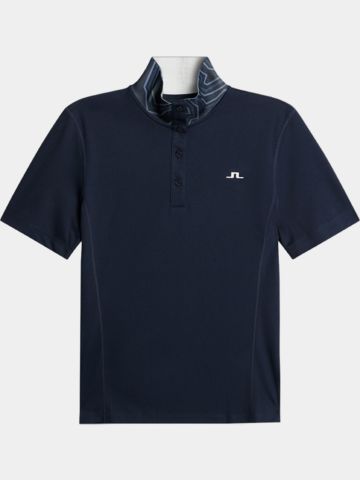 J.Lindeberg  Piper Halbarm Polo navy