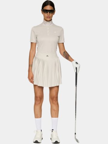 J.Lindeberg  Piper Halbarm Polo sand