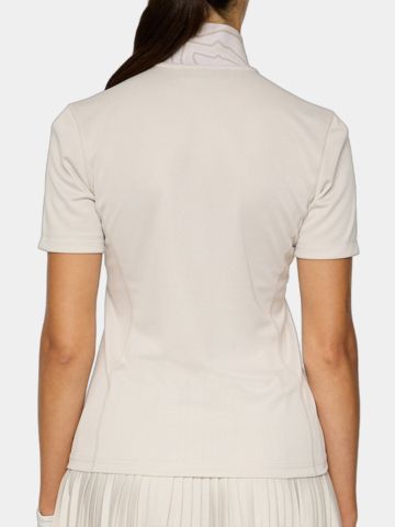 J.Lindeberg Piper Halbarm Polo sand