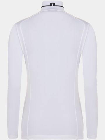 J.Lindeberg Hertta Langarm Polo weiß