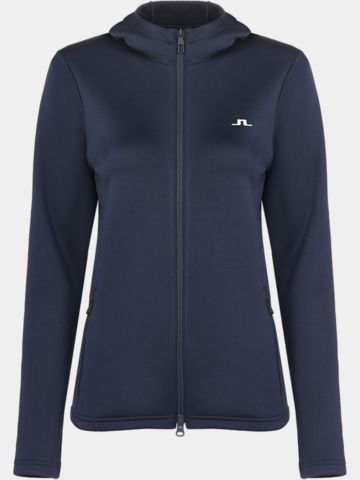 J.Lindeberg Aerialle Zip Hood Stretch Jacke navy