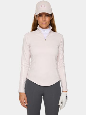 J.Lindeberg  Nefe Quarter Zip Stretch Midlayer rosa