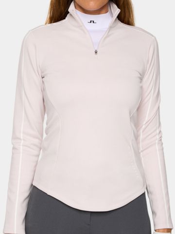 J.Lindeberg Nefe Quarter Zip Stretch Midlayer rosa