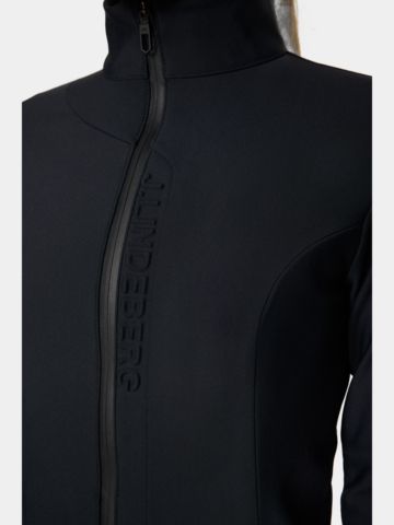 J.Lindeberg  Taylor Zip Mid Layer Stretch Jacke schwarz