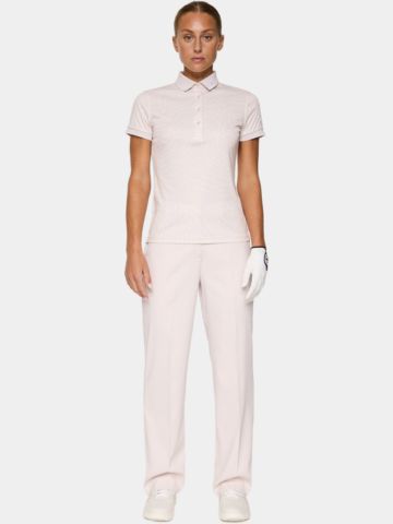 J.Lindeberg  Tour Tech Print Halbarm Polo rosa