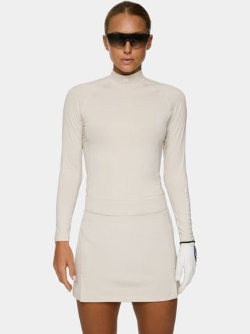 J.Lindeberg  Ella Compression Top Mock Unterzieher sand