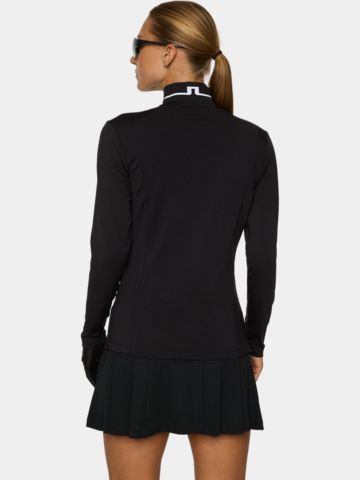 J.Lindeberg  Hertta Langarm Polo schwarz