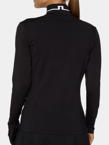 J.Lindeberg Hertta Langarm Polo schwarz