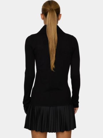 J.Lindeberg  Leonie Knitted Shirt Rollkragen Strick schwarz