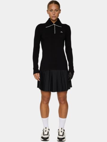 J.Lindeberg  Leonie Knitted Shirt Rollkragen Strick schwarz