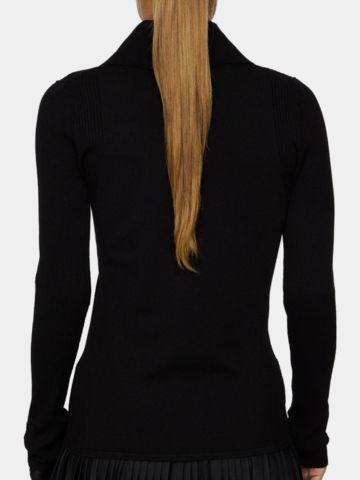 J.Lindeberg Leonie Knitted Shirt Turtleneck Knit black