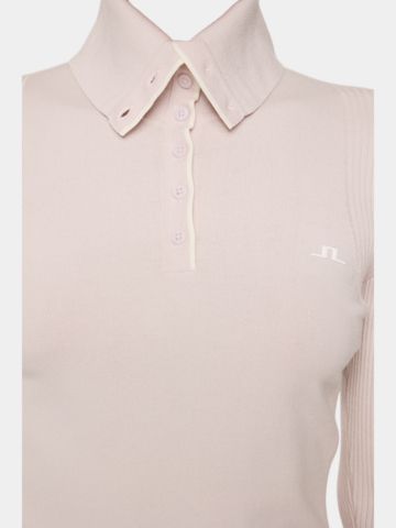 J.Lindeberg  Leonie Knitted Shirt Rollkragen Strick rosa