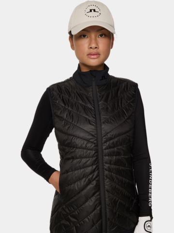 J.Lindeberg  Madde Quilt Hybrid Vest Thermo Weste schwarz