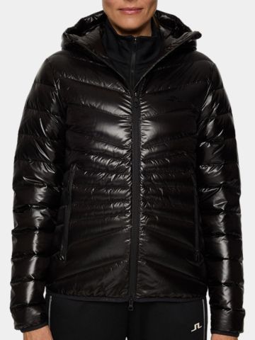 J.Lindeberg Lara Light Down Hood Jkt Daunen Jacke schwarz