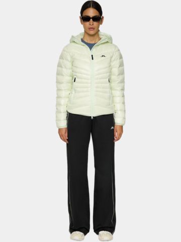 J.Lindeberg  Lara Light Down Hood Daunen Jacke hellgrün