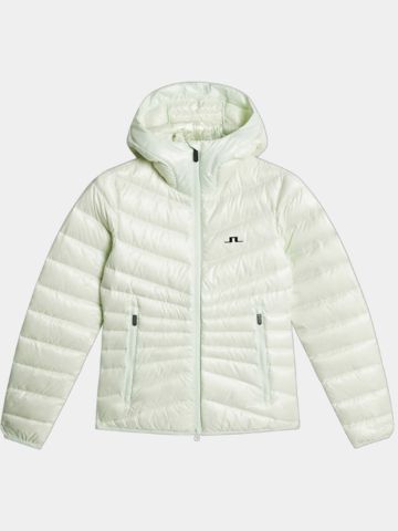 J.Lindeberg  Lara Light Down Hood Daunen Jacke hellgrün