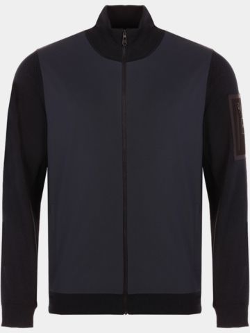 BOSS K_Momentum-X HY Jacke Strick navy