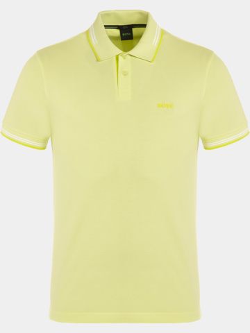BOSS Polokošile Paul s polovičním rukávem světle zelená