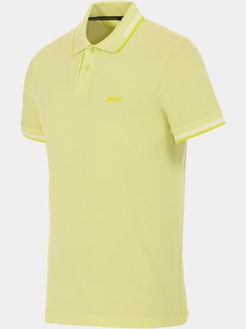 BOSS Polokošile Paul s polovičním rukávem světle zelená