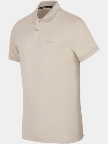 BOSS Paul polo s krátkým rukávem béžová