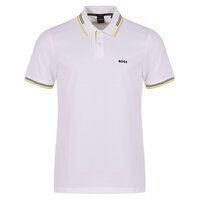 BOSS Paul Halbarm Polo weiß